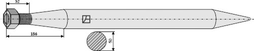 Schwerlastzinken 800mm