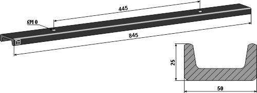 Kratzbodenleiste |69-7-761 Industriehof Scherenbostel | Kratzbodenleiste (69-7-761)