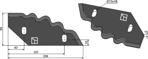 Futtermischwagenmesser, rechts