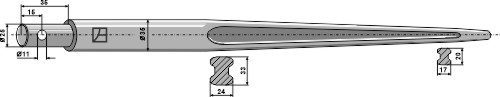 Frontladerzinken 1200mm