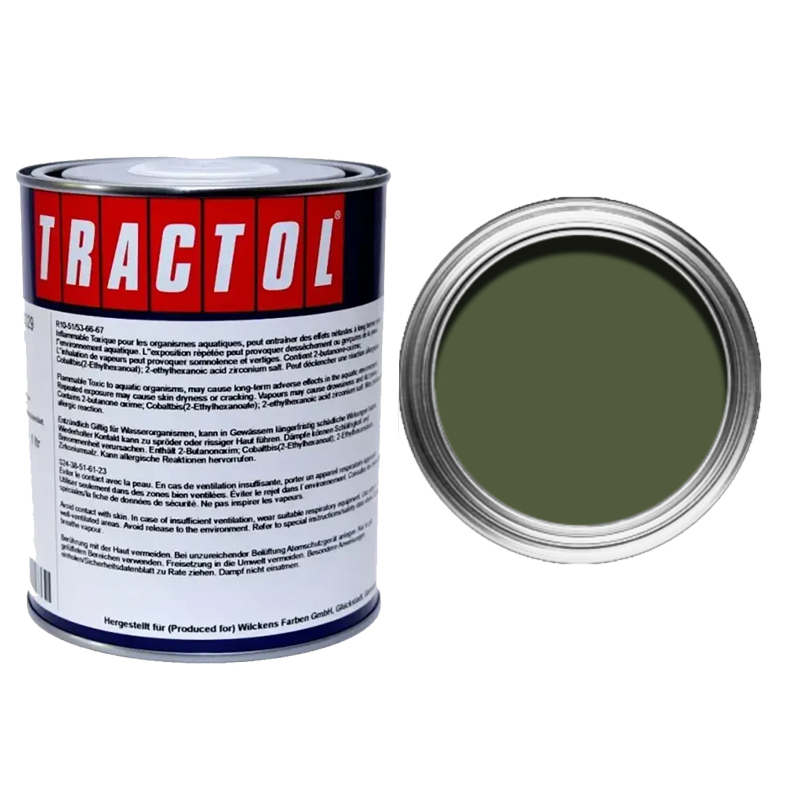 Tractol Lack 329 P141237 MB Trac olivgruen RAL 6003 Stoß-, Schlag-, und Kratzfestigkeit