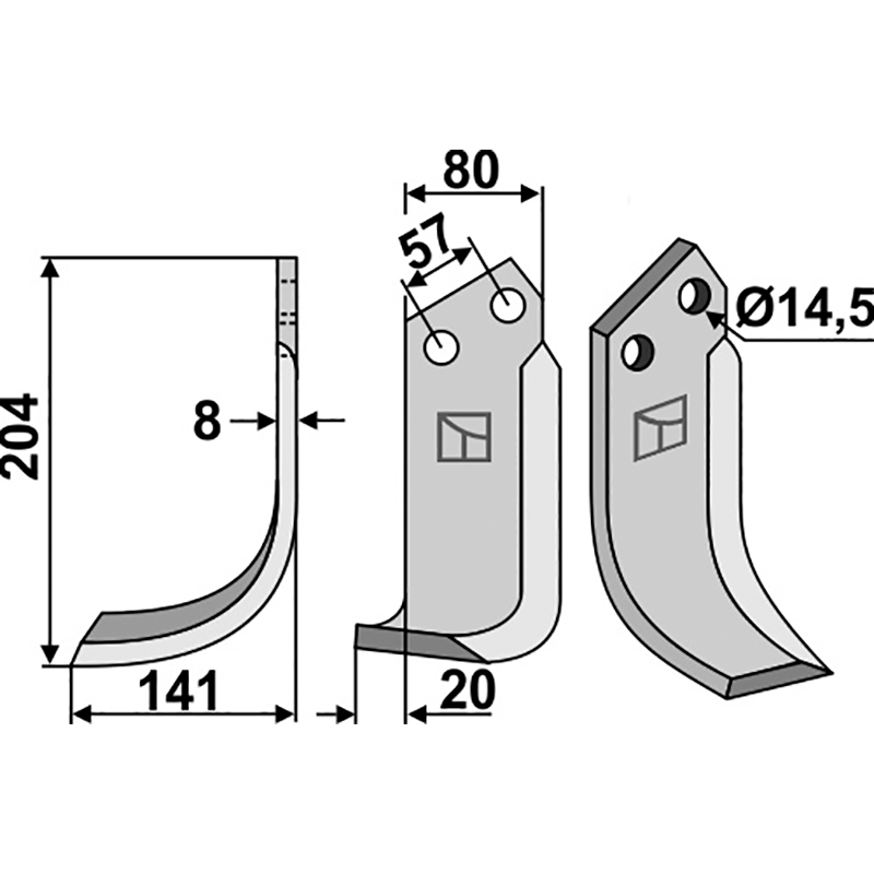 Pegoraro 4586 Fräsmesser, linke Ausführung IHOF PEG-03L