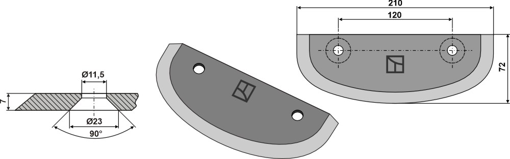 Futtermischwagenmesser
