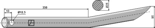 Greiferzinken 560mm
