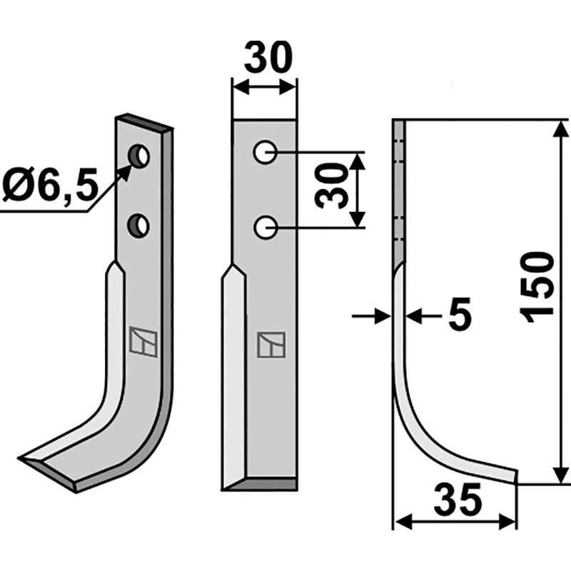 Holder 2832440010 Fräsmesser, rechte Ausführung IHOF HOL-05R