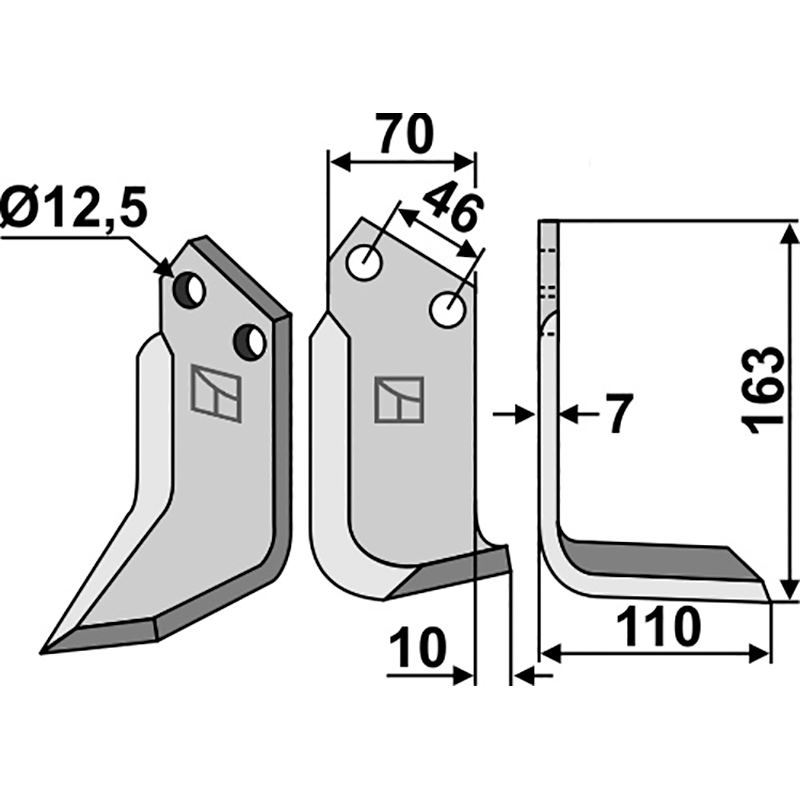Muratori 12000700 Fräsmesser, rechte Ausführung IHOF MUR-05R