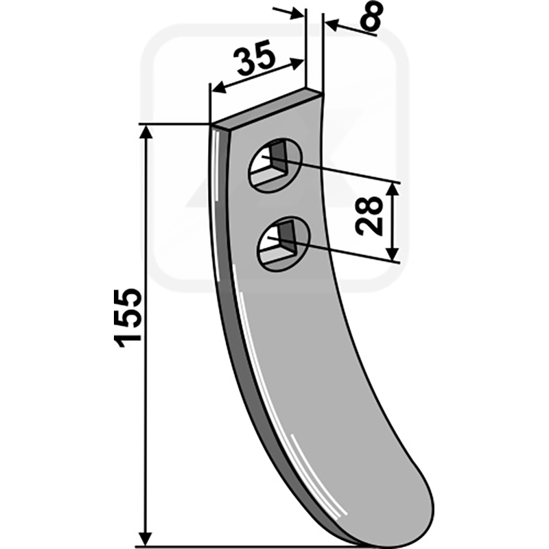 Landwirtschaft Bodenbearbeitung Grubber Schare & Leitbleche Marsk-Stig Schar - Herbst Marsk-Stig