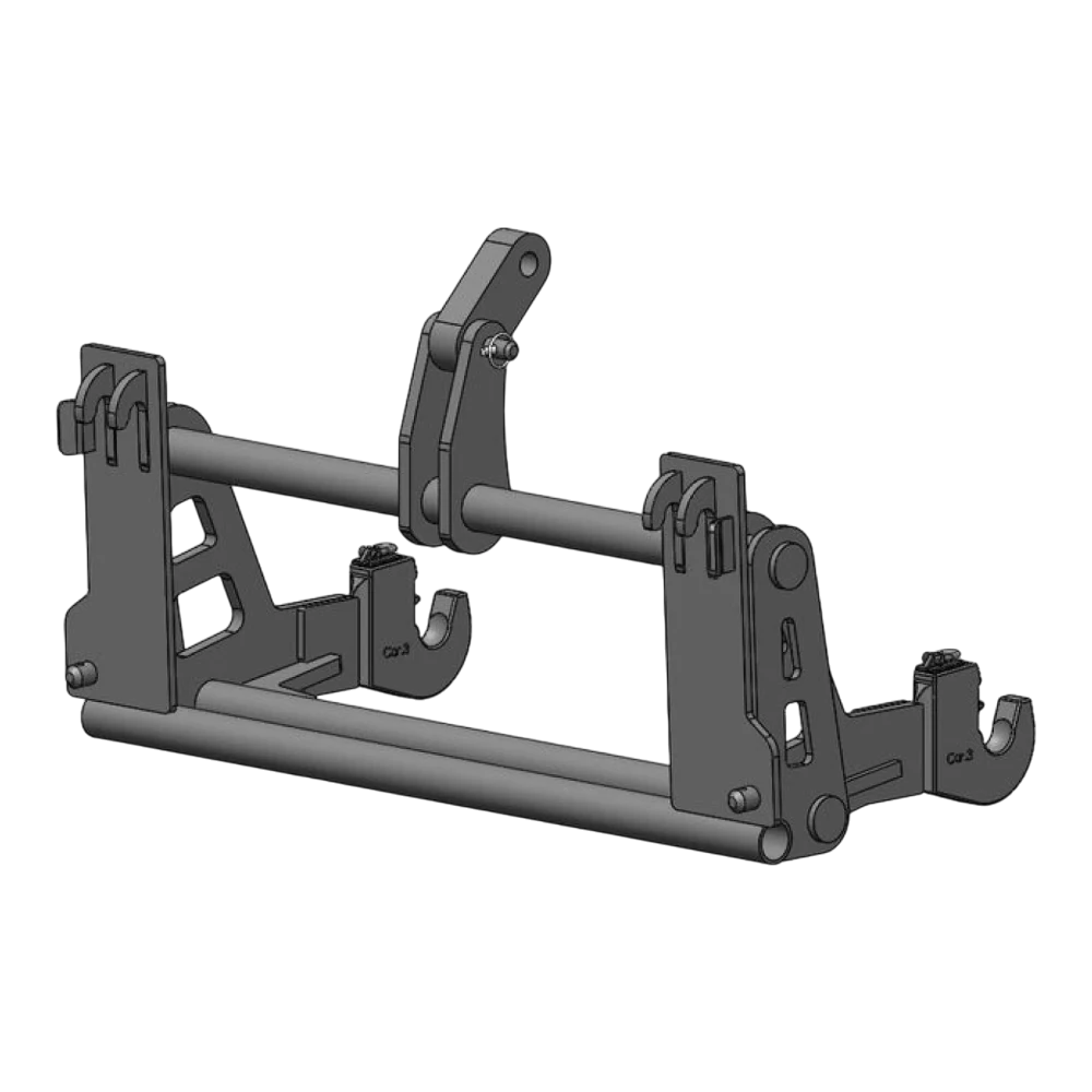 Adapterrahmen John Deere 300C 400 400C auf 3-Punkt KAT 3 – Produktbild 1 Adapterrahmen John Deere 300C 400 400C auf 3-Punkt KAT 3 – Adapteransicht 1