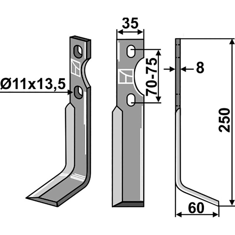 Simon Rotorzinken, rechte Ausführung IHOF IND-482R
