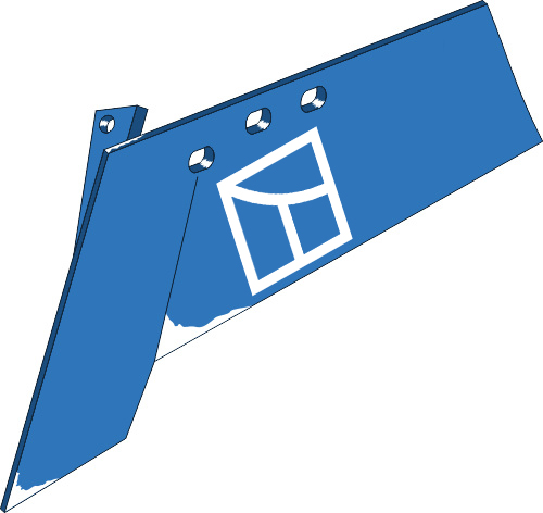 44.0013 Pflugteil Hartmetallschar FMH45L - links passend für Frost