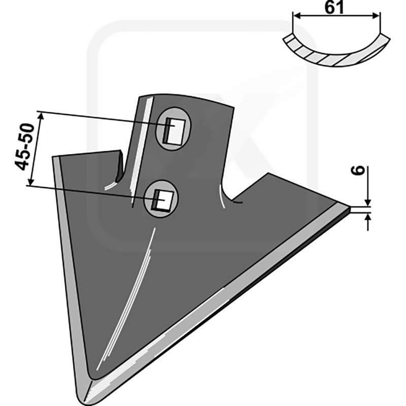 Landwirtschaft Bodenbearbeitung Grubber Schare & Leitbleche Gänsefussschar Kongskilde Landwirtschaft Bodenbearbeitung Grubber Schare & Leitbleche Gänsefussschar Kongskilde