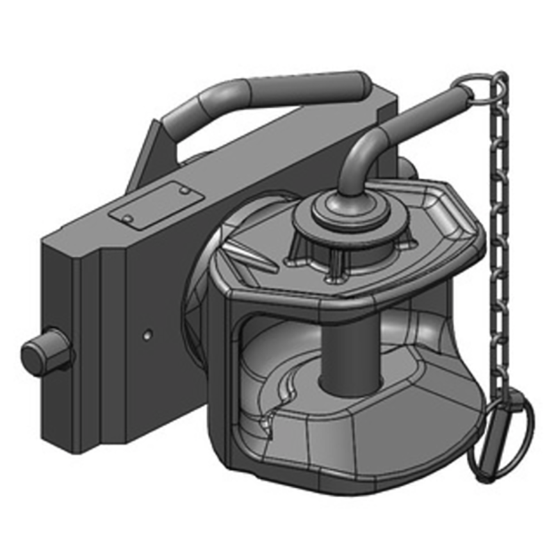 Traktorentechnik Anhängetechnik Scharmüller Zugmaul Standard mit Adapterplatte #03.2455.01-A02