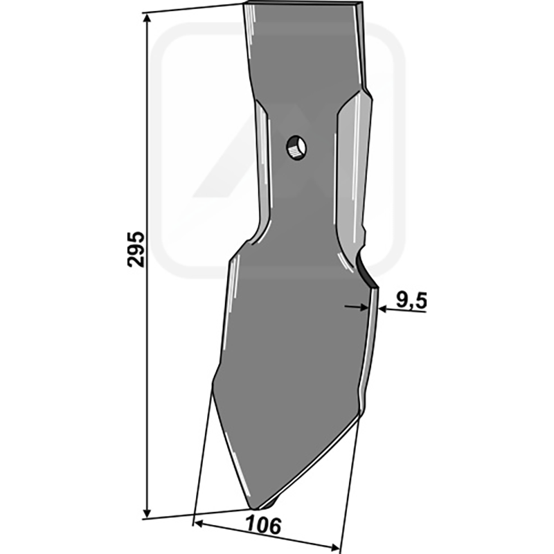 Landwirtschaft Bodenbearbeitung Grubber Schare & Leitbleche Schnell-Wechsel-Schar für Flachgrubber Nichols