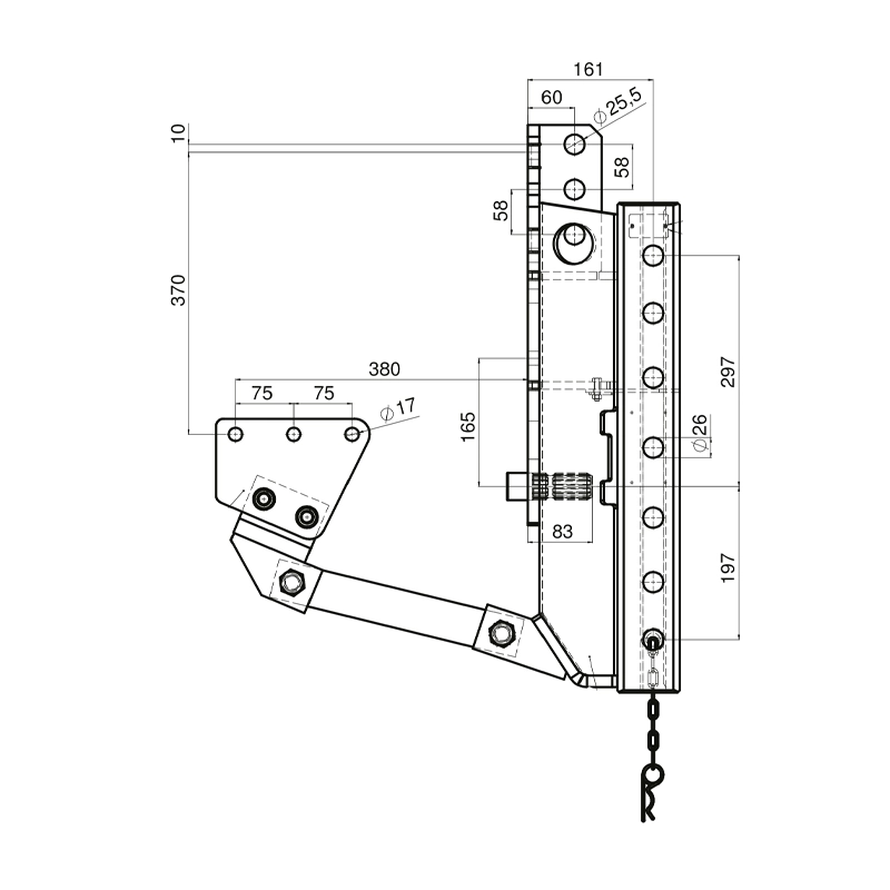 Anhängebock Scharmüller 00135012A02 für MB Trac 1000, 1100 Anhängebock Lagerbock Scharmüller 00135012A02 für MB Trac 1000, 1100