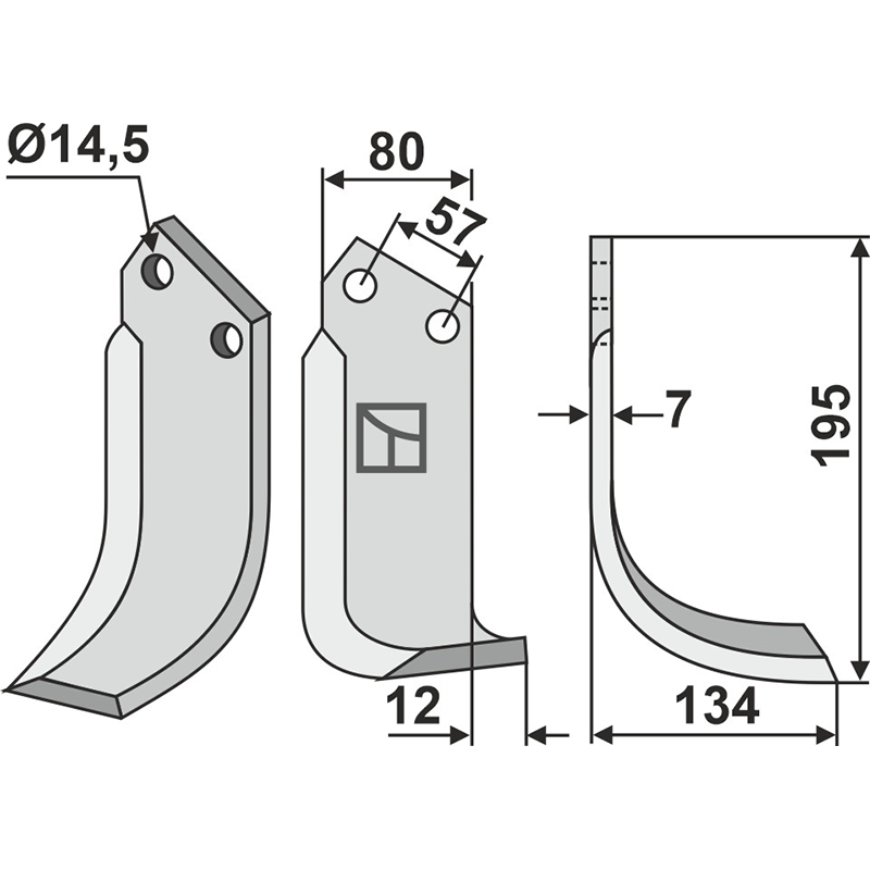 CEL-07R Fräsmesser, rechte Ausführung Breviglieri|Celli|Falc|Krone|Perugini|Falconero|Grégoire 20322D|422514|Besson 3411807002 Fräsmesser, rechte Ausführung IHOF CEL-07R