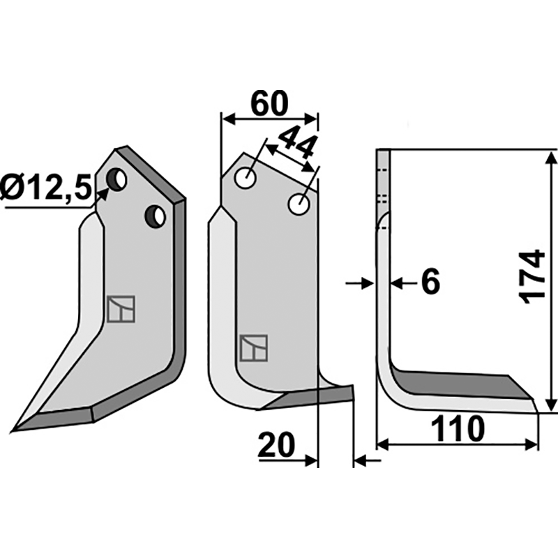 Celli 522602 Fräsmesser, rechte Ausführung IHOF CEL-14R