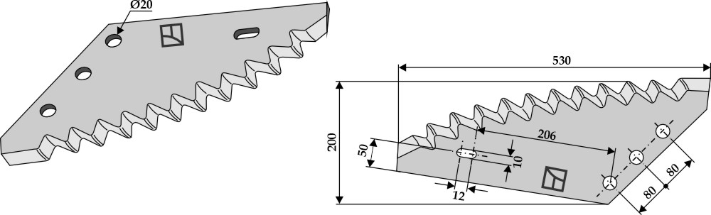 Futtermischwagenmesser