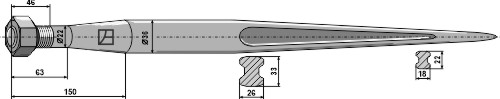 Frontladerzinken 1100mm