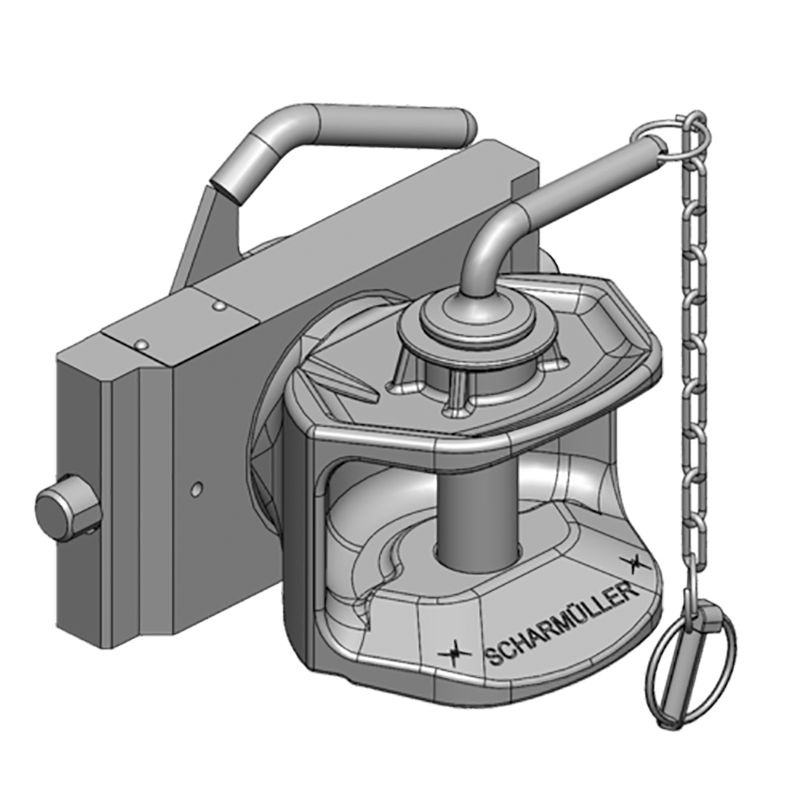 Traktorentechnik Anhängetechnik Scharmüller Zugmaul Standard mit Adapterplatte #03.2415.01-A11 Traktorentechnik Anhängetechnik Scharmüller Zugmaul Standard mit Adapterplatte #03.2415.01-A11