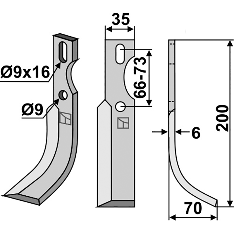 DIE-01R Universal Fräsmesser, rechte Ausführung Diesse Universal Fräsmesser, rechte Ausführung IHOF DIE-01R