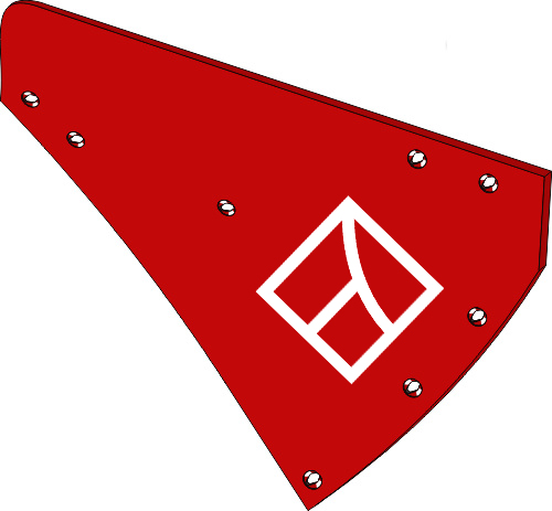 38.0123 Pflugteil Streichblech-Hinterteil - rechts (PR1.001.01) 38.0123 Pflugteil Streichblech-Hinterteil - rechts (PR1.001.01) passend für Vogel und Noot