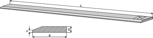 Schürfschiene - 200x25x2500 Schürfschiene - 200x25x2500