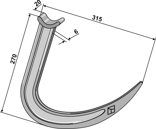 Greiferzinken 315mm