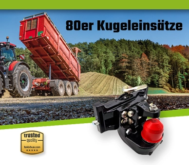 80mm Kugeleinsatz K80 Scharmüller Rockinger Sauermann für alle Schleppertypen von tekkhus.com