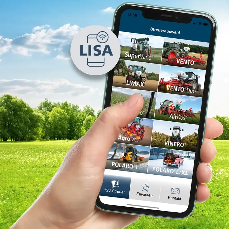 Lena App für 12 Volt Streuer von LEHNER 12 Volt Streuer mit App bedienen