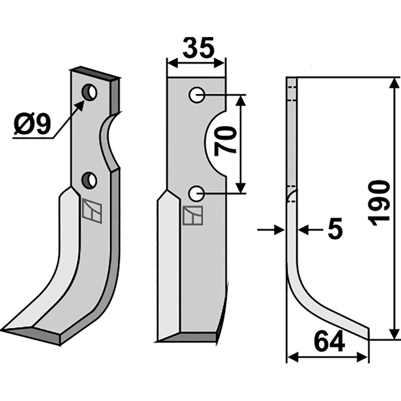 FOR-11R Fräsmesser, rechte Ausführung Fort 15485068 Fräsmesser, rechte Ausführung IHOF FOR-11R