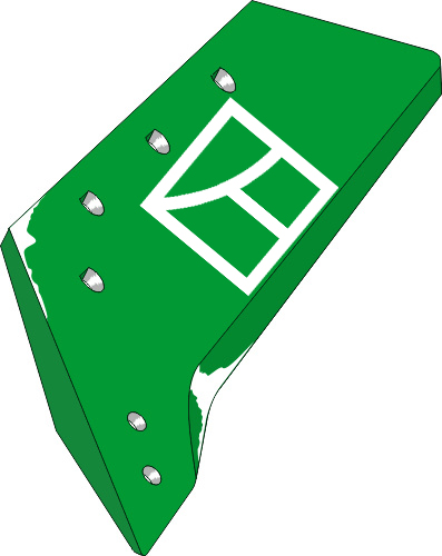 33.0095 Pflugteil Wechselspitzenschar - 18'' - links (6773007) passend für Pöttinger