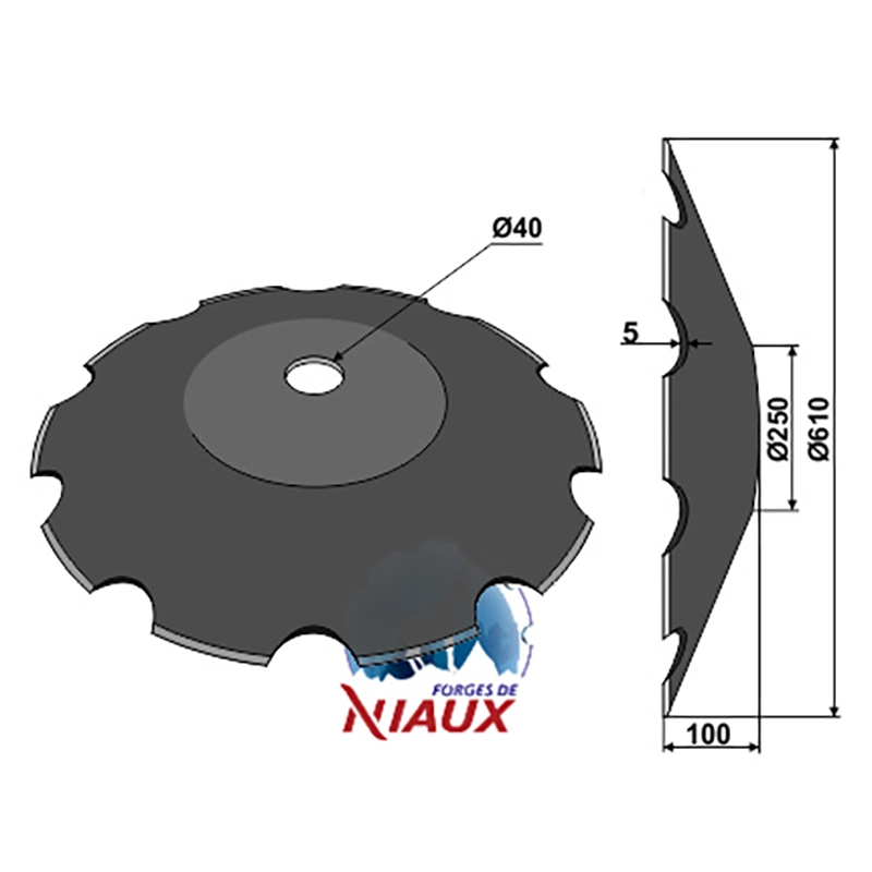 Landwirtschaft Bodenbearbeitung Scheibeneggen Scheibe gezackt John Deere Landwirtschaft Bodenbearbeitung Scheibeneggen Scheibe gezackt John Deere