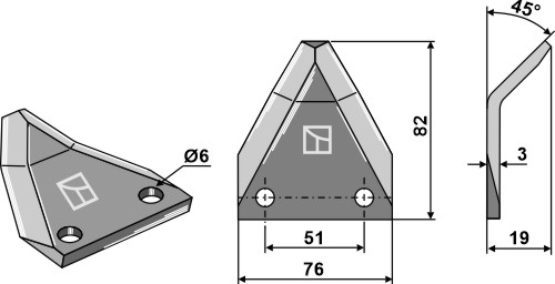 Futtermischwagenmesser
