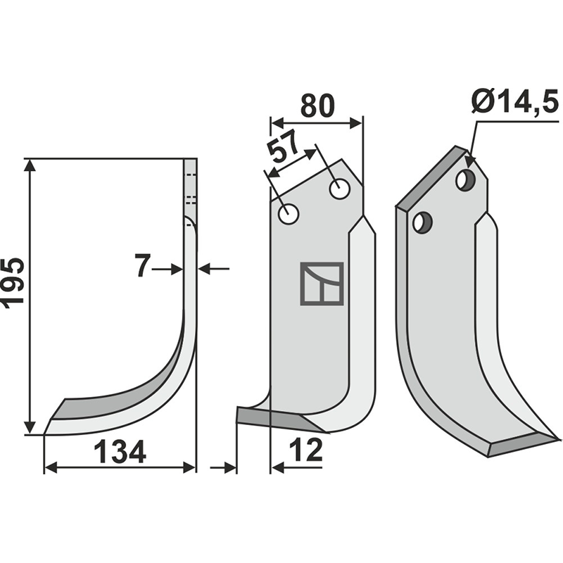 CEL-07L Fräsmesser, linke Ausführung Breviglieri|Celli|Falc|Krone|Perugini|Falconero|Grégoire 20322S|422515|Besson 3411807002 Fräsmesser, linke Ausführung IHOF CEL-07L