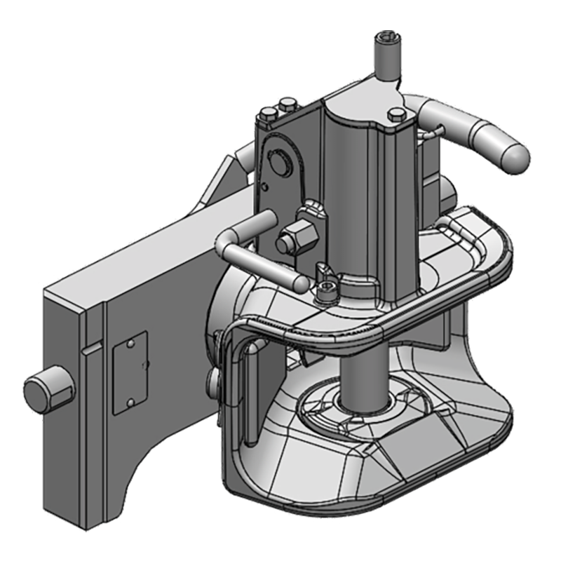 Traktorentechnik Anhängetechnik Scharmüller Zugmaul Standard mit Adapterplatte #03.3201.271-A02