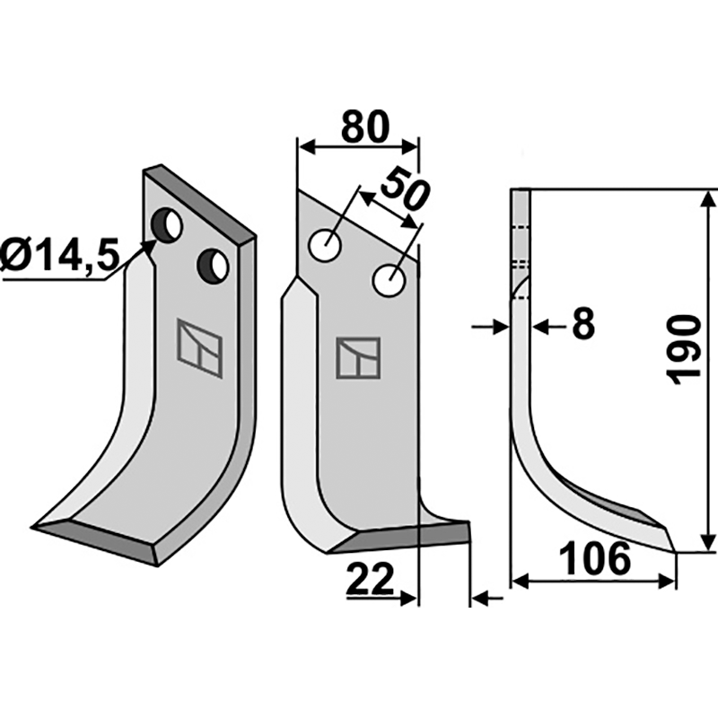 Meritano Fräsmesser, rechte Ausführung IHOF MER-02R