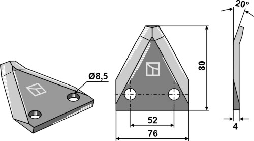 Futtermischwagenmesser