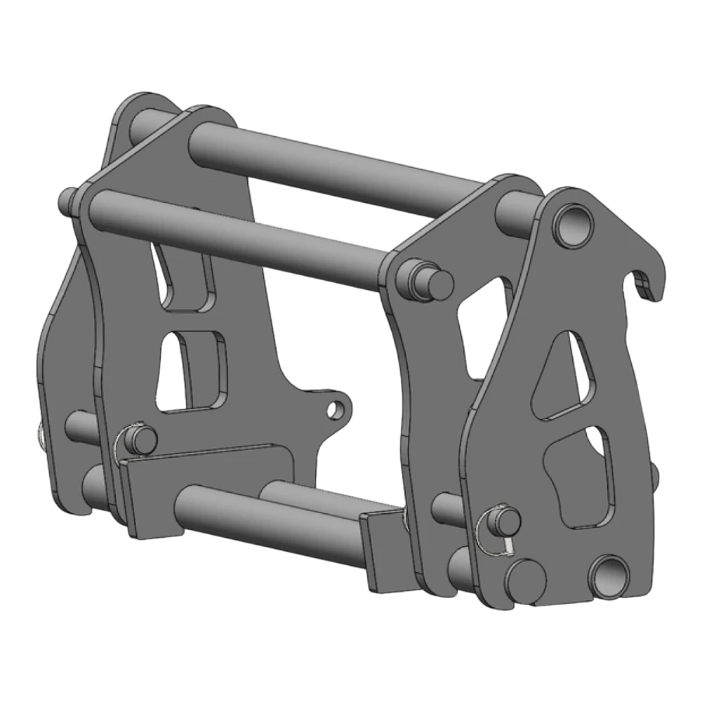 Adapterrahmen Euro auf Kubota R085 – Adapteransicht 1