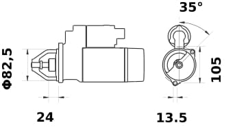 Mahle 12 V Anlasser 2,7 kW (MS812) img_2 Mahle 12 V Anlasser 2,7 kW (MS812) bild_2