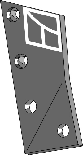 36.0145 Pflugteil Halter für Wechselspitze - rechts (35076 - 41653507609) passend für Överum