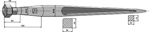 Schwerlastzinken 1000mm