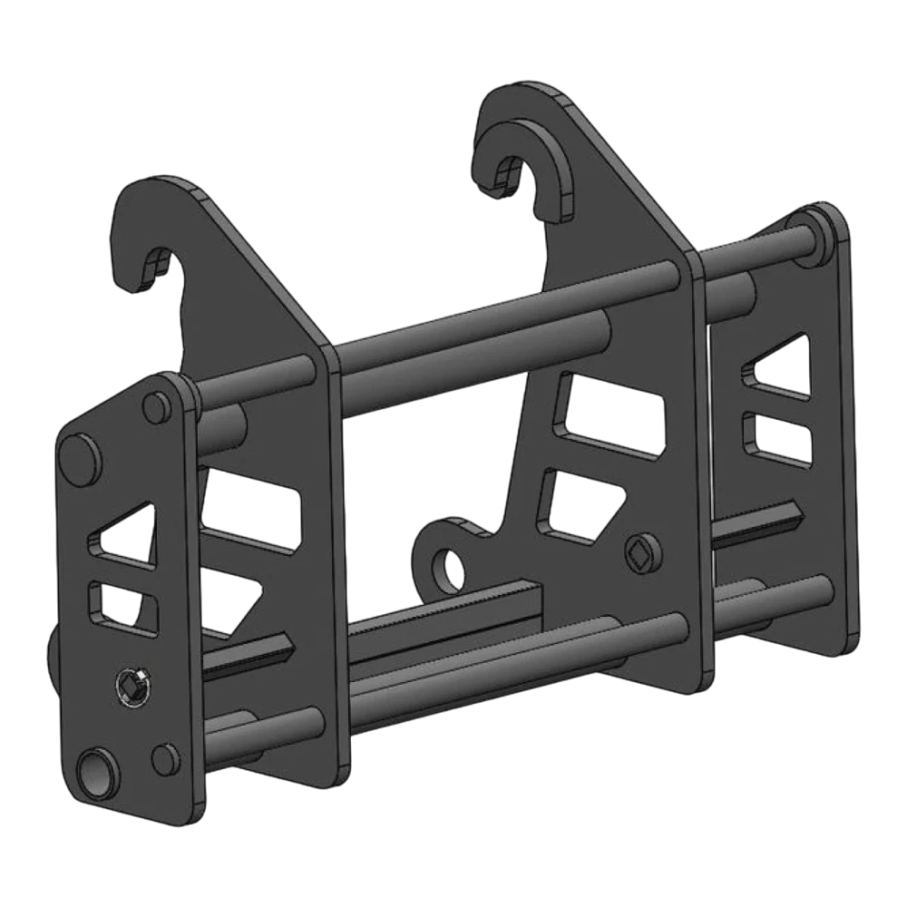 Adapterrahmen Caterpillar auf Agram HM – Adapteransicht 2