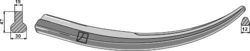 Schweißzinken 540mm