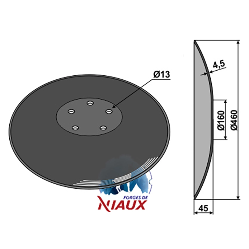 Landwirtschaft Bodenbearbeitung Scheibeneggen Scheibe mit flachem Ansatz glatt Vieskan|Niaux Landwirtschaft Bodenbearbeitung Scheibeneggen Scheibe mit flachem Ansatz glatt Vieskan|Niaux