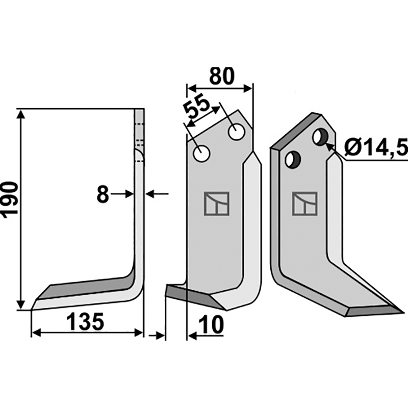 Nardi|Bednar 8CS5003 Fräsmesser, linke Ausführung IHOF NAR-15L