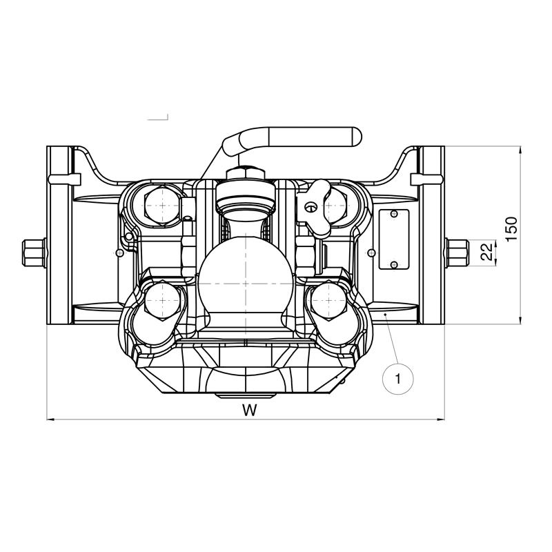 Kugeleinsatz K80 Scharmüller 07.6335.42-A11 335mm Agco-grau