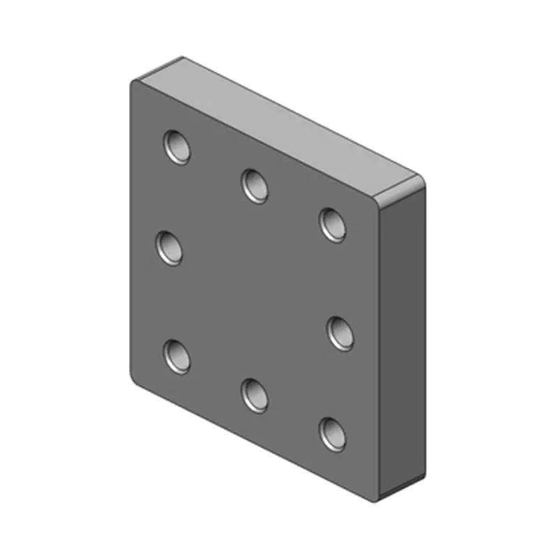 Adapterplatte für DeichselScharmüller 00.645.04.0 100 x 110 M16 Deichselplatte Anschweißplatte Scharmüller 00.645.04.0