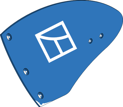 44.0037 Pflugteil Streichblech-Hinterteil UNK336L - links 44.0037 Pflugteil Streichblech-Hinterteil UNK336L - links passend für Frost