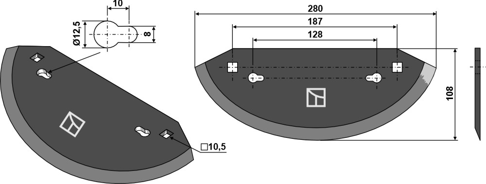 Futtermischwagenmesser