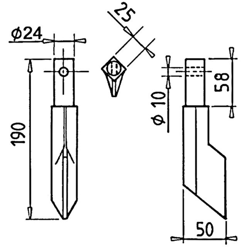 Zinken Bodenfräse L190 Rh55/A Nachbau Rau